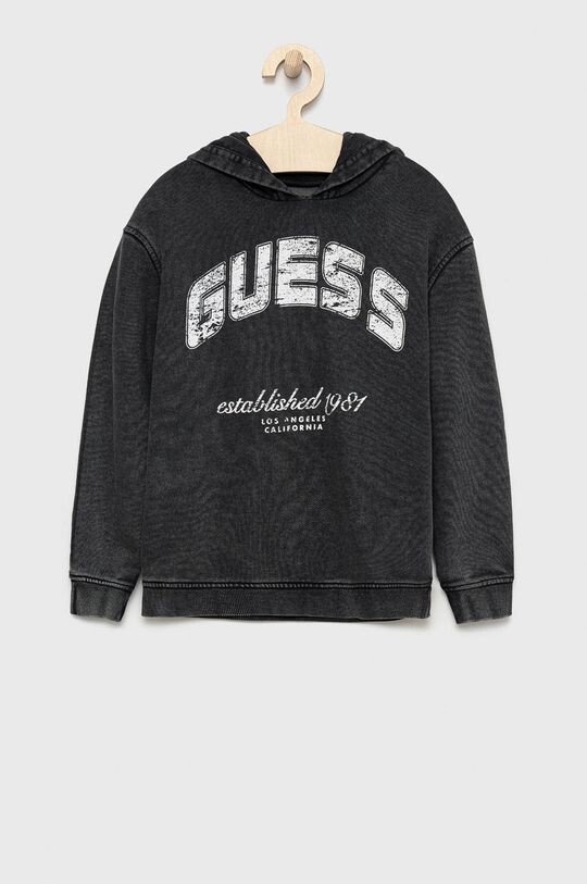 

Детская хлопковая блузка Guess, черный