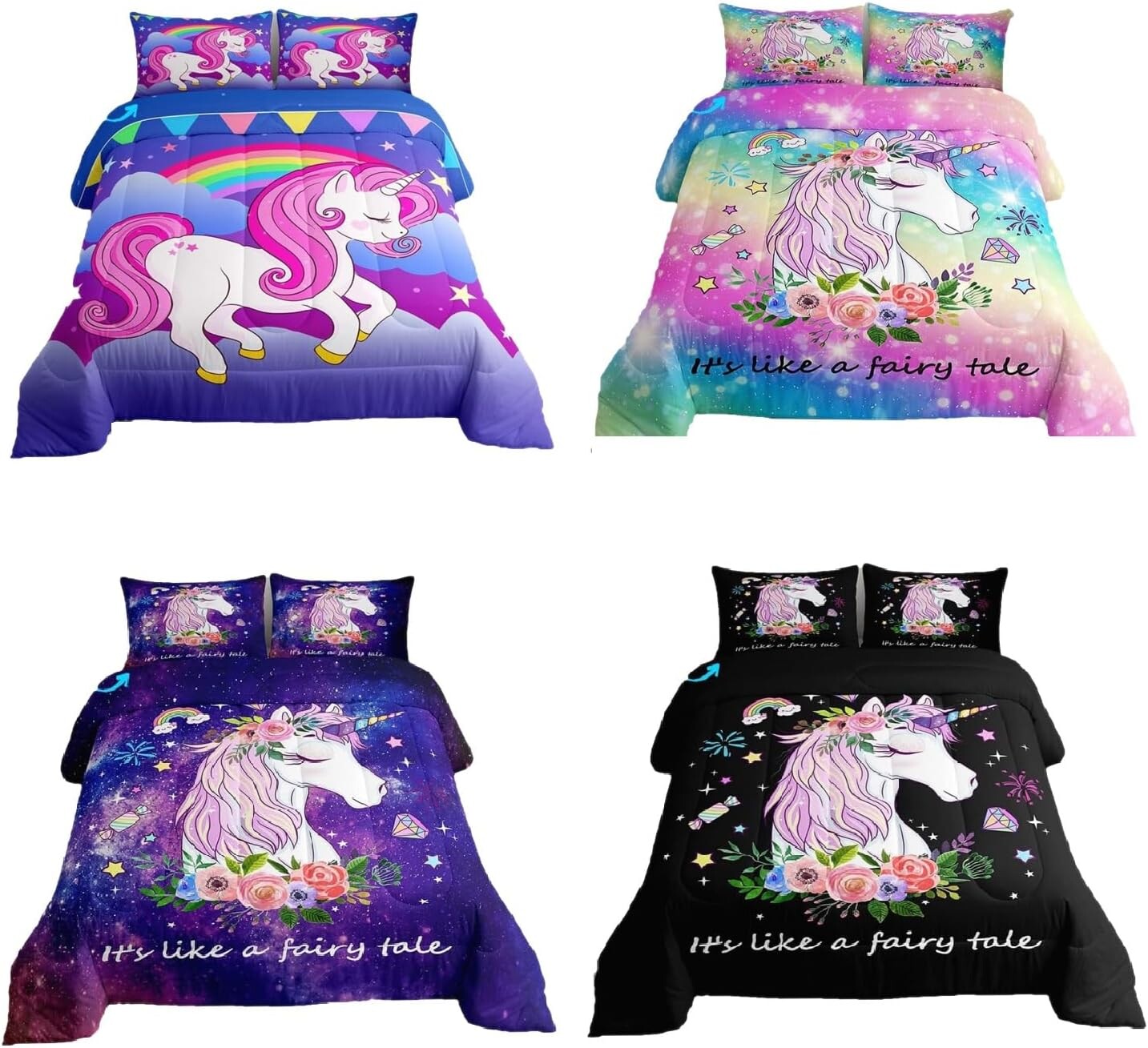 

Комплект одеял Erosebridal Unicorn Twin для девочек