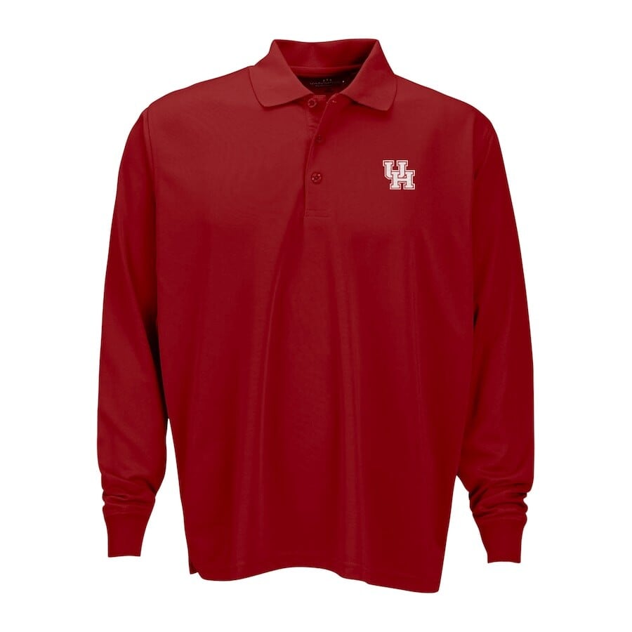 

Поло с длинным рукавом Vantage Apparel Houston Cougars, красный