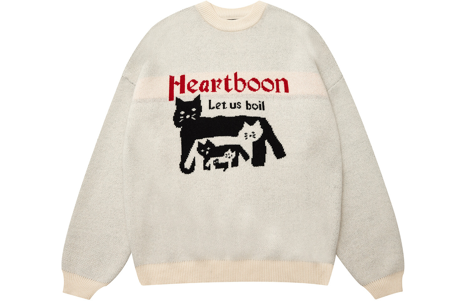 

Свитера унисекс Heartboon, молочный, Серый
