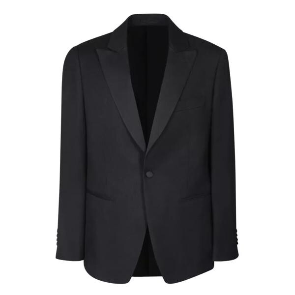 

Куртка wool smoking jacket Lardini, черный