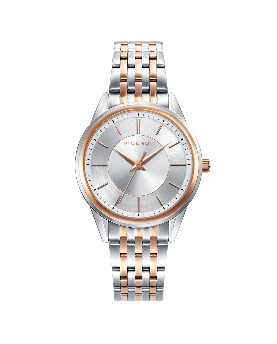 Часы женские Grand 401072-97 стальные с розовым IP Viceroy, розовый аналоговые женские часы s band с серым стальным браслетом iprg и розовым стальным браслетом iprg tous серый