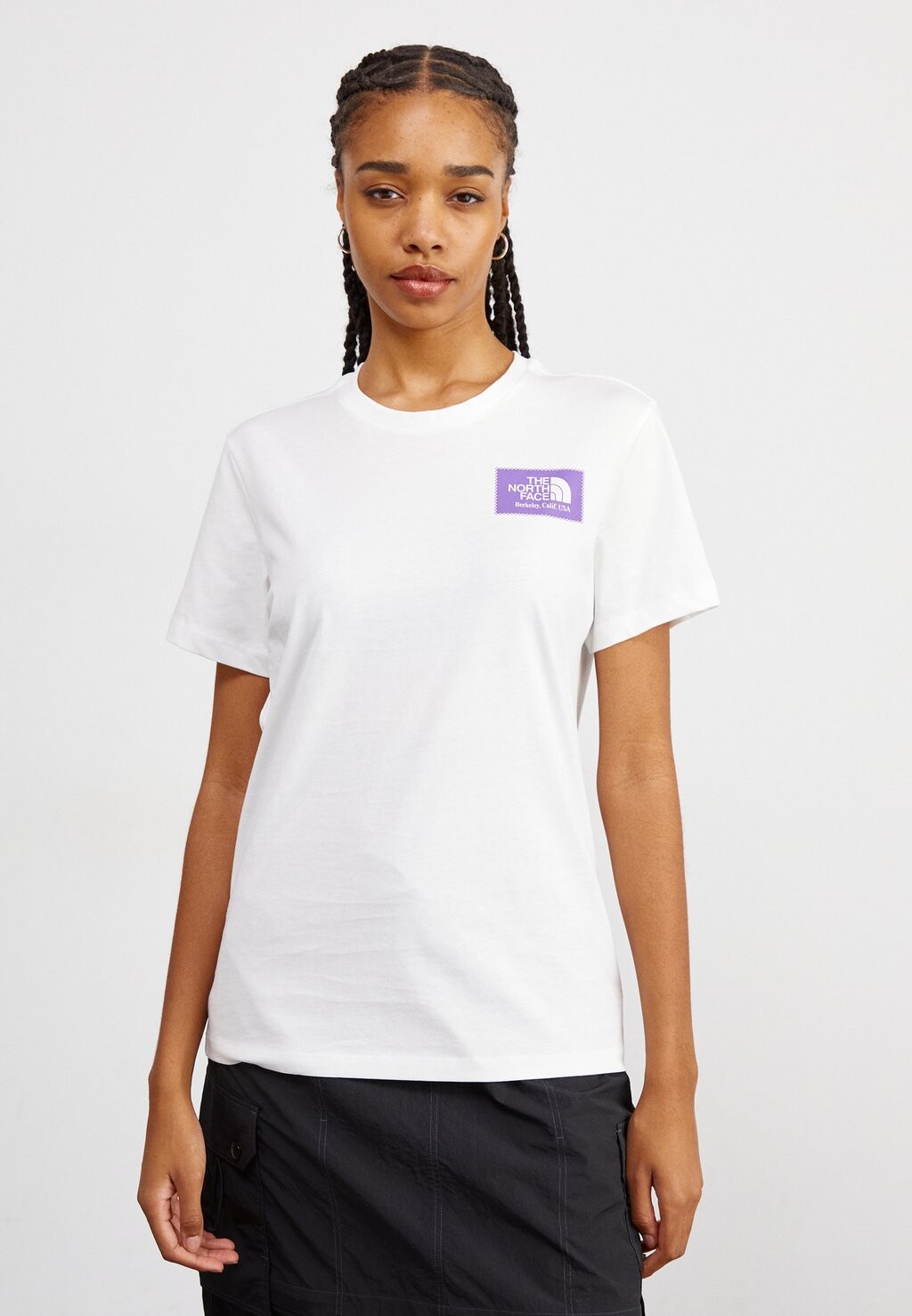 

Футболка с принтом BERKELEY BOX LOGO TEE The North Face, цвет white