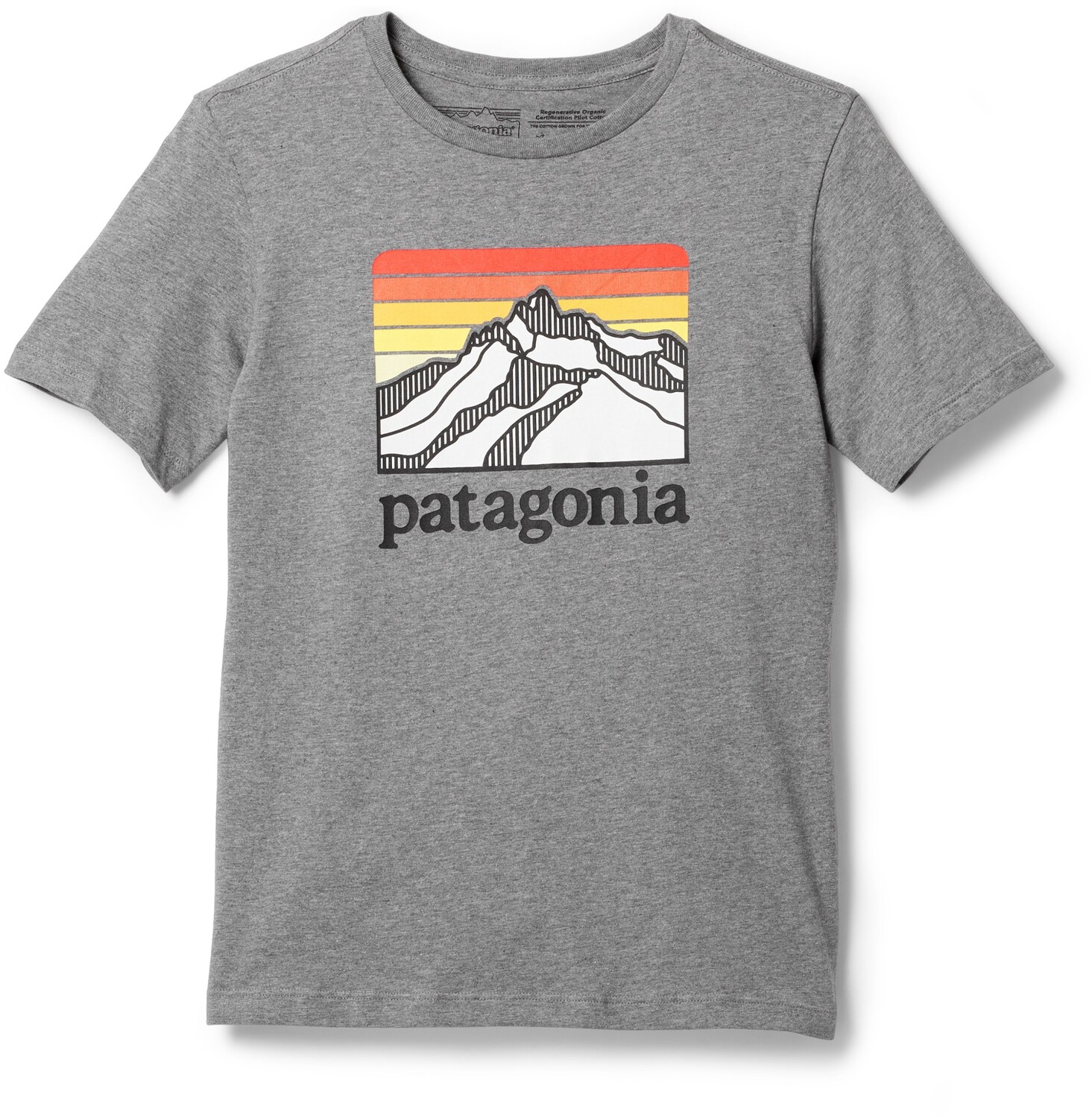 

Футболка из органического материала с графическим рисунком – для мальчиков Patagonia, серый
