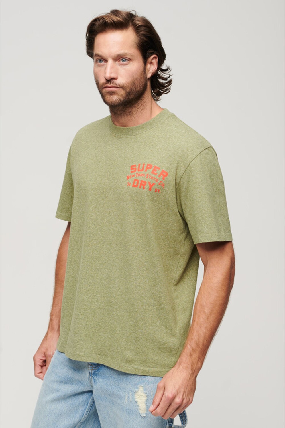 

С графикой из коллекции спецодежды на груди Superdry, зеленый