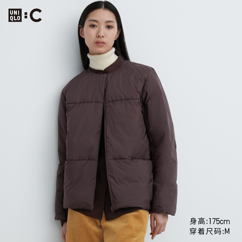 

Пуховик Uniqlo легкий, темно-коричневый