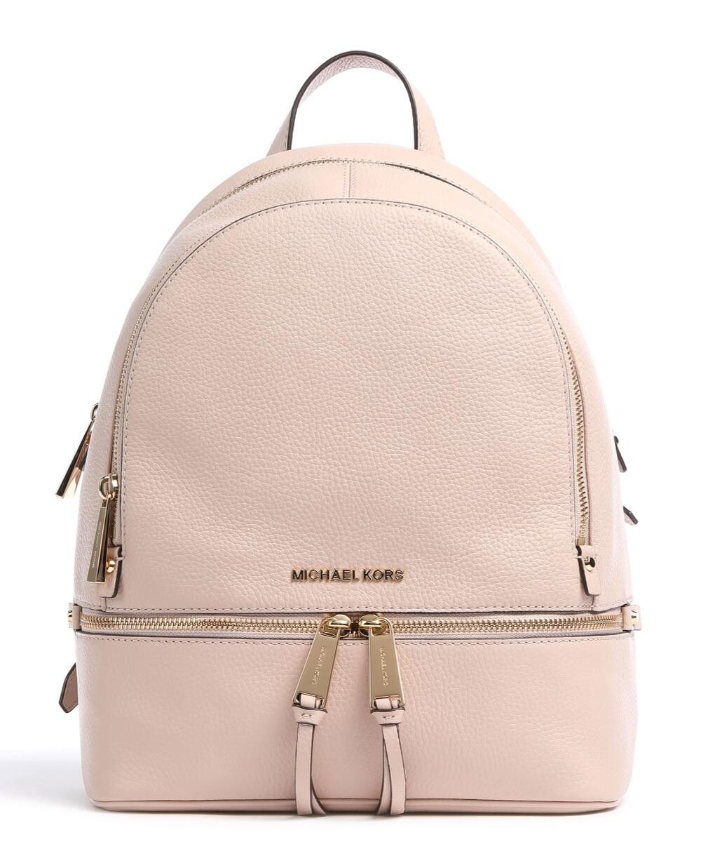 

Рюкзак Rhea Zip из зернистой яловой кожи Michael Kors, белый