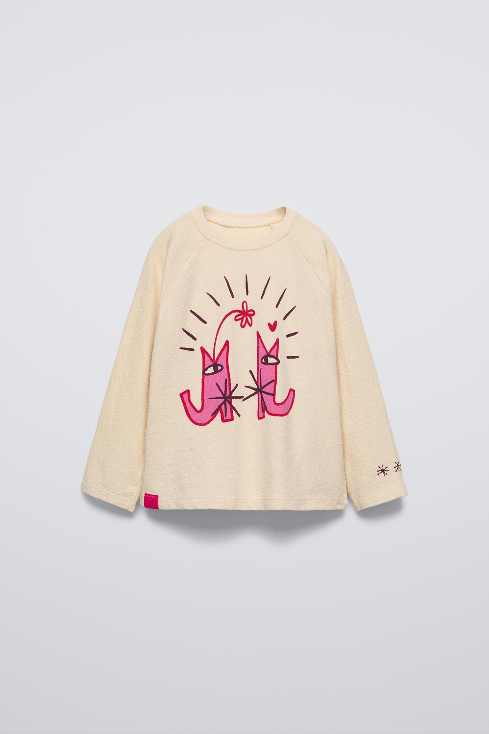 

Футболка с принтом alei x zara ZARA, экрю