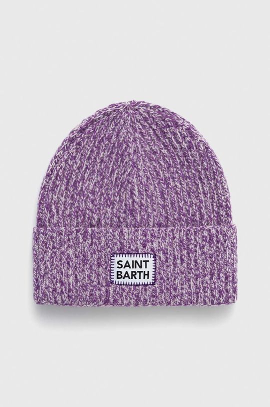 Шерстяная шапка MC2 Saint Barth, фиолетовый толстовка mc2 saint barth силуэт прямой средней длины капюшон размер m серый