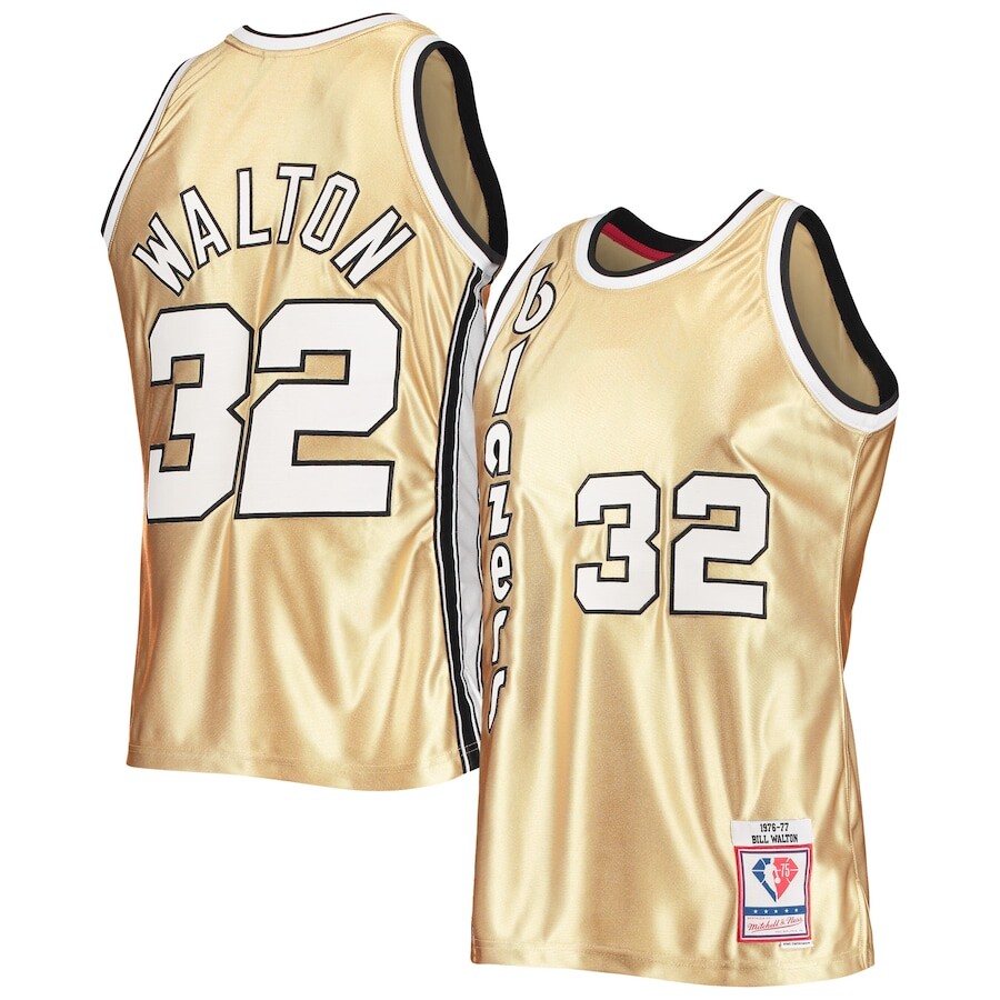 

Джерси Mitchell & Ness Portland Trail Blazers, золотой