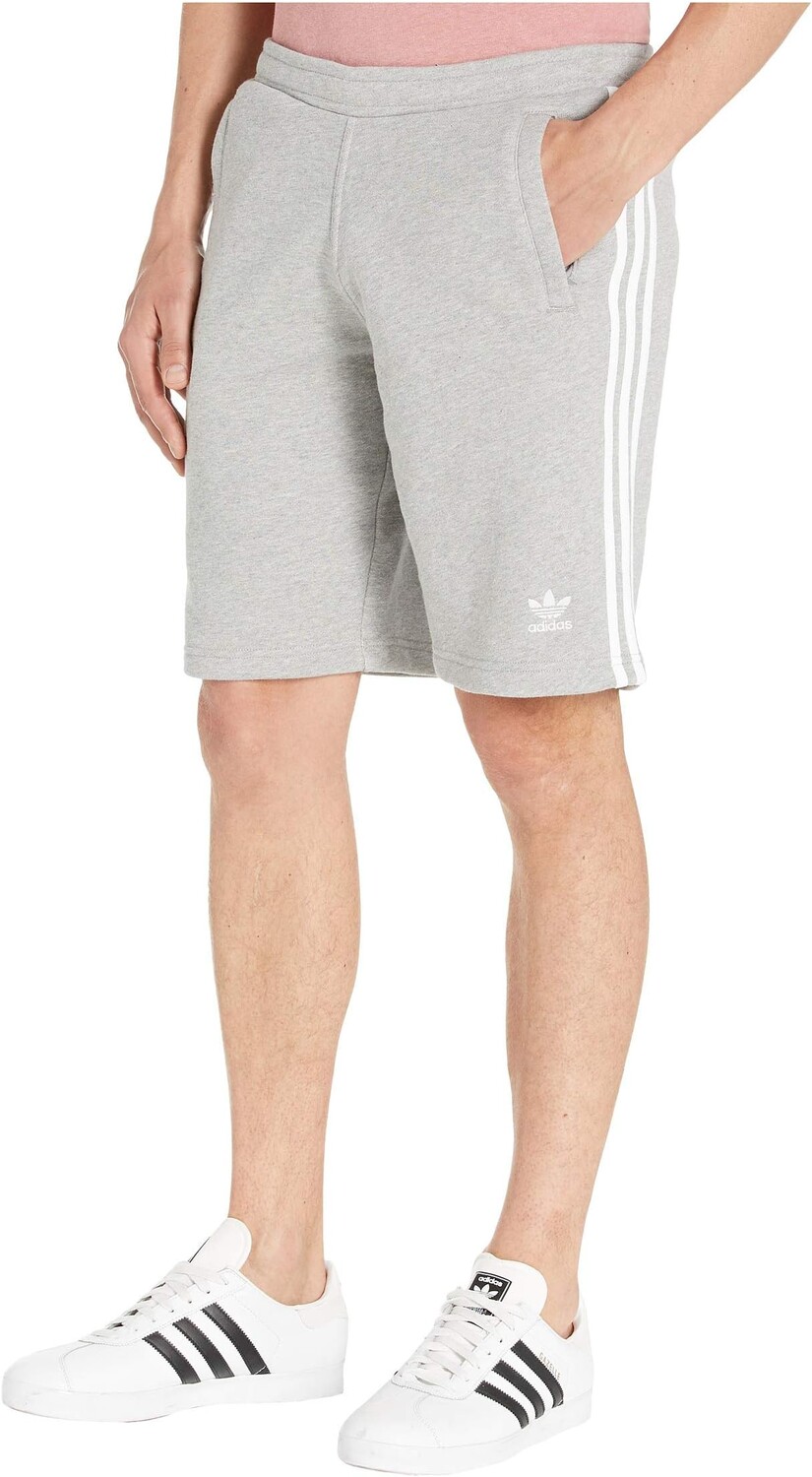 

Шорты с 3 полосками adidas, цвет Medium Grey Heather