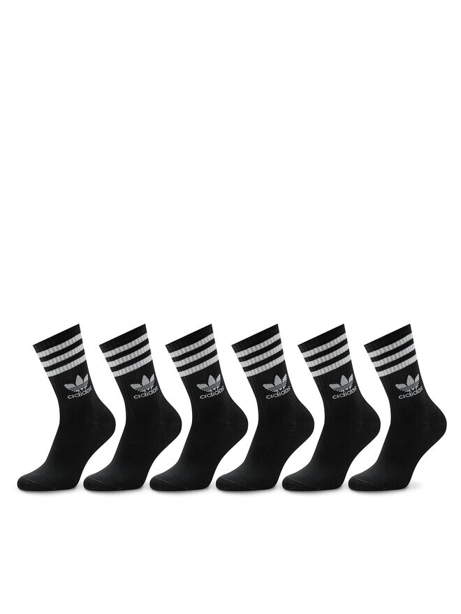 

6 пар длинных носков Adidas, черный