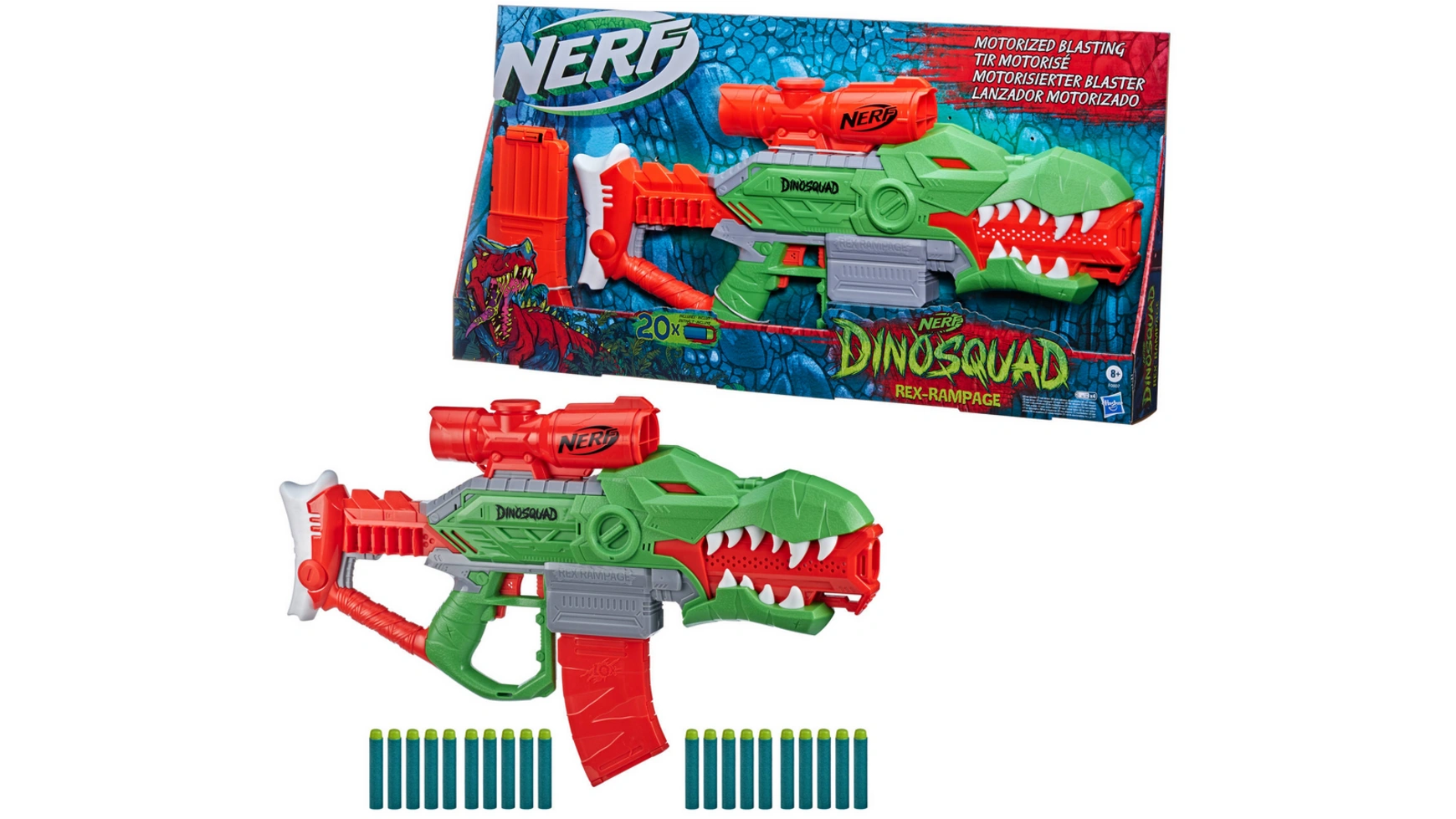 Hasbro Nerf DinoSquad Rex Rampage Blaster цена и фото