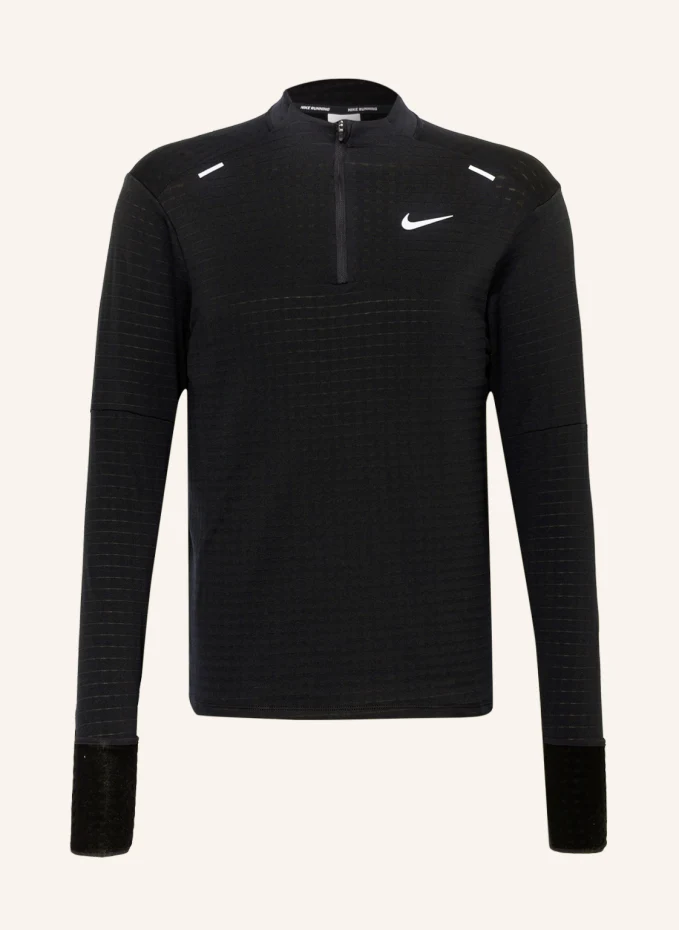 

Беговая рубашка therma-fit repel Nike, черный