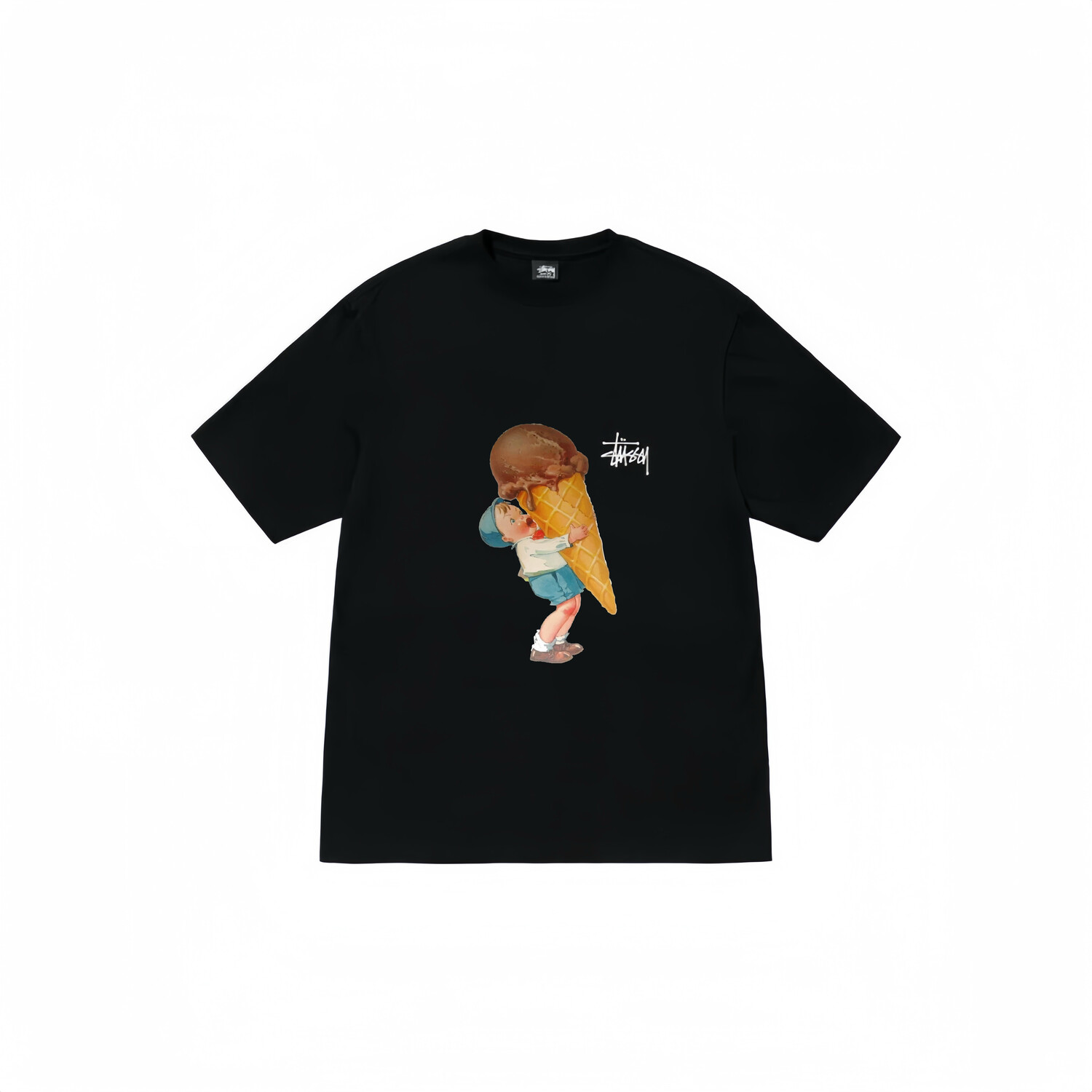 

Футболка унисекс черная Stussy, черный