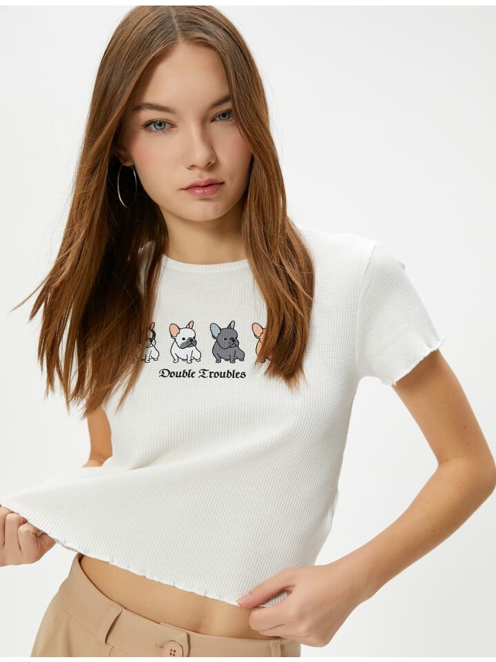

Футболка KOTON T shirt, экрю