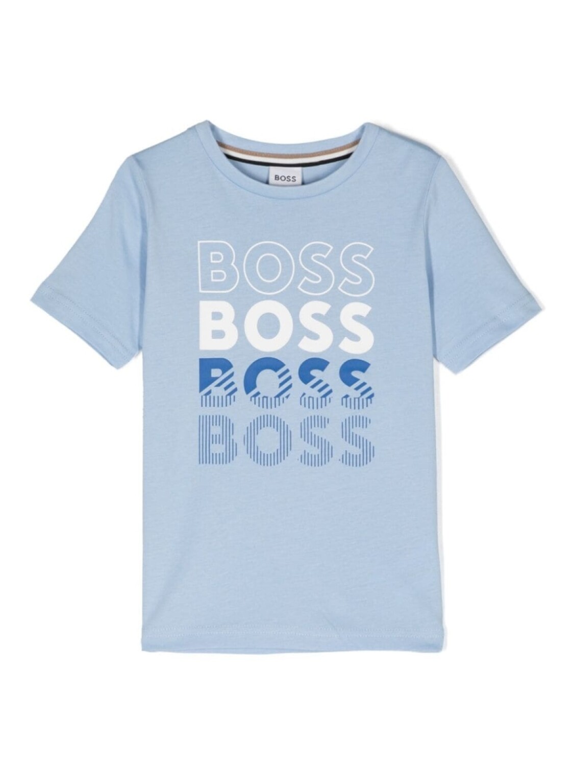 

BOSS Kidswear футболка с логотипом, синий