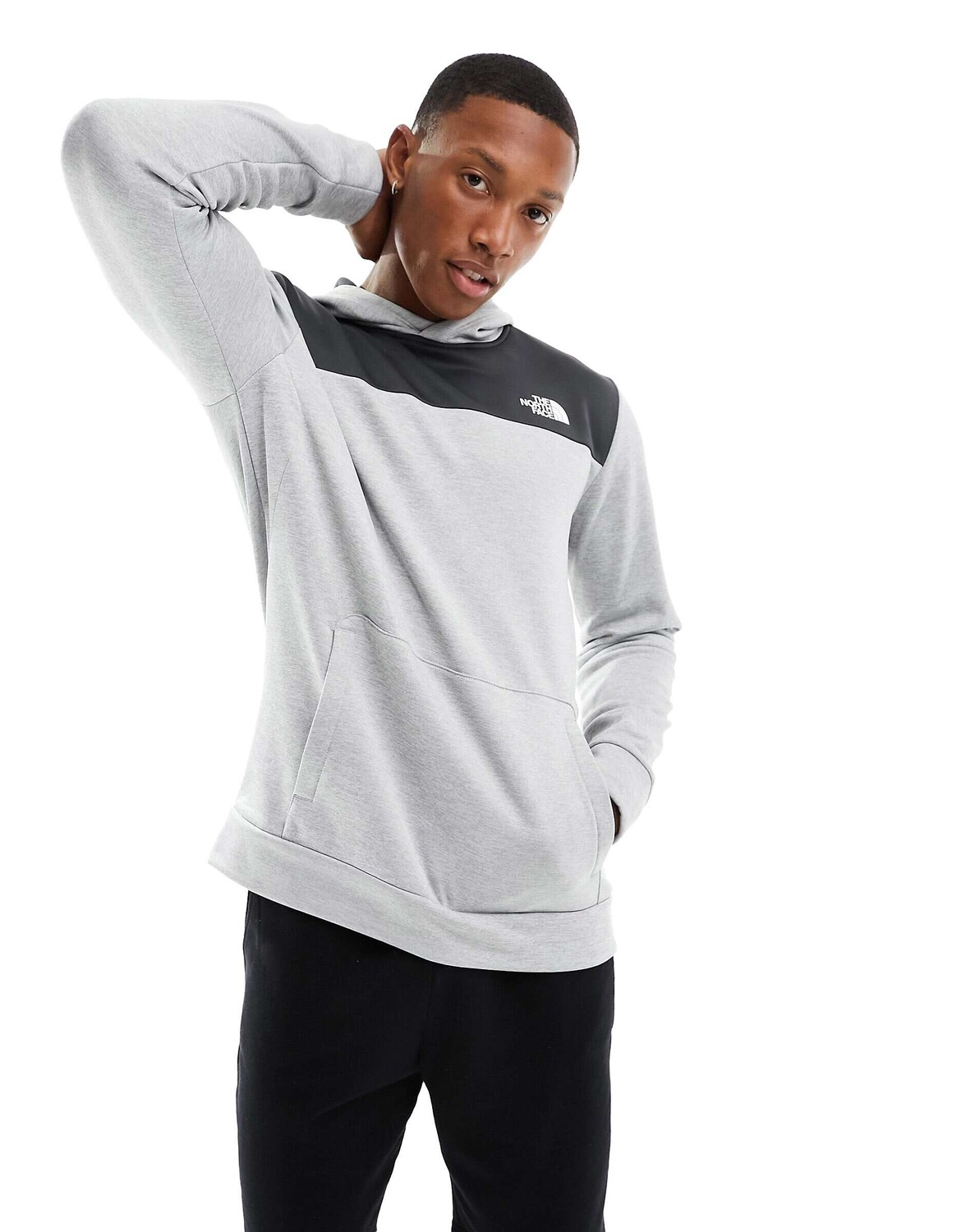 

Серая флисовая толстовка The North Face Training Reaxion, Серый