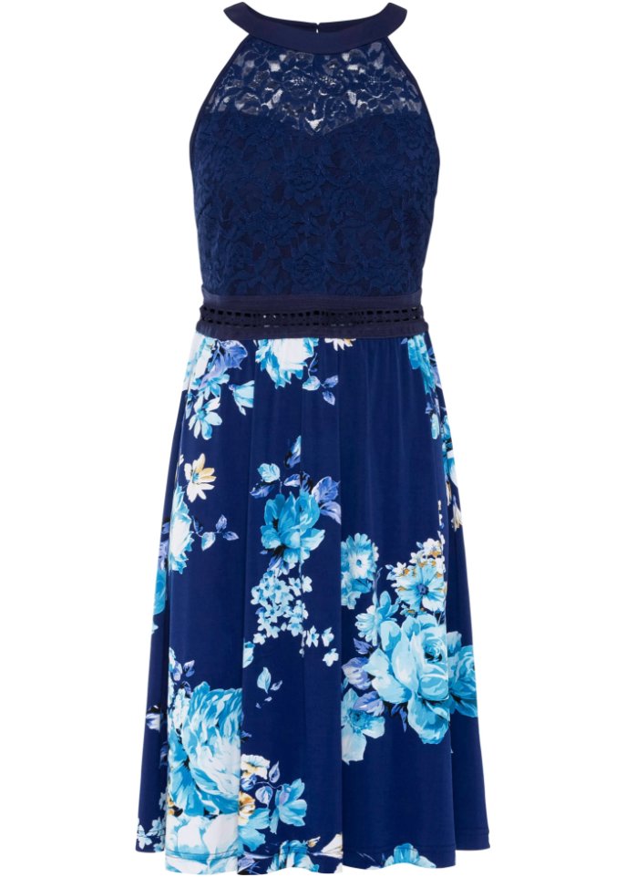 Платье с кружевом Bodyflirt Boutique, синий комбинезон с кружевом bodyflirt boutique синий