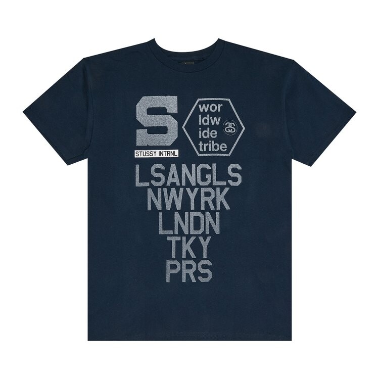 

Футболка Stussy INTRNL WT 'Navy', синий
