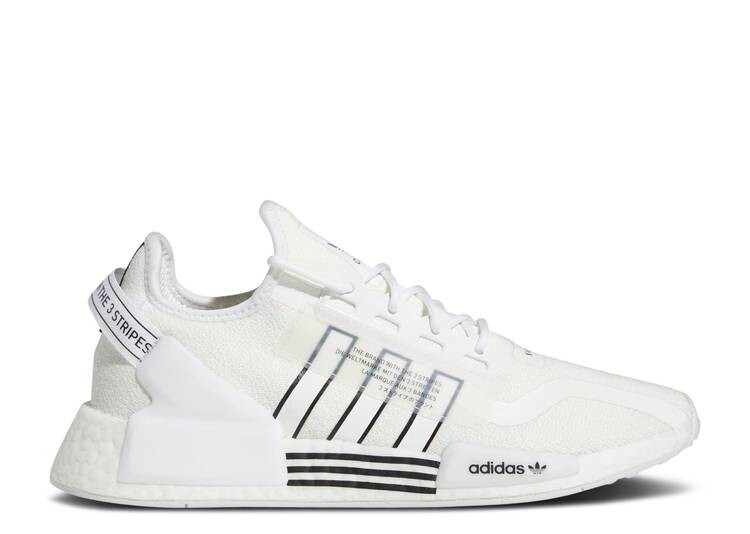 

Кроссовки Adidas NMD_R1 V2 'WHITE BLACK', белый