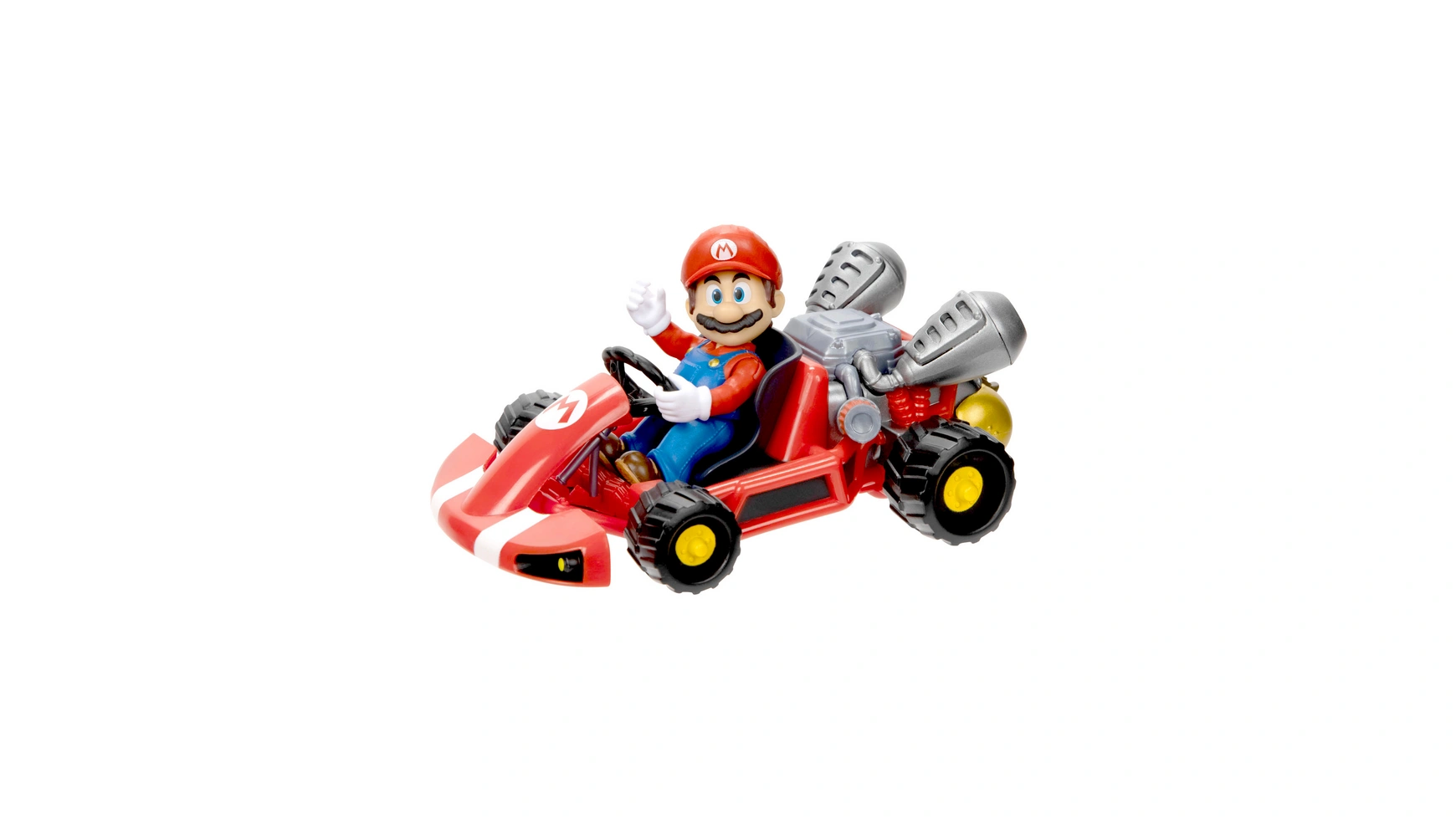 Jakks Pacific фигурка Nintendo Super Mario Movie 6 см с автомобилем Марио блистер с 5 фигурками йоши super mario bros 6 5 см jakks pacific