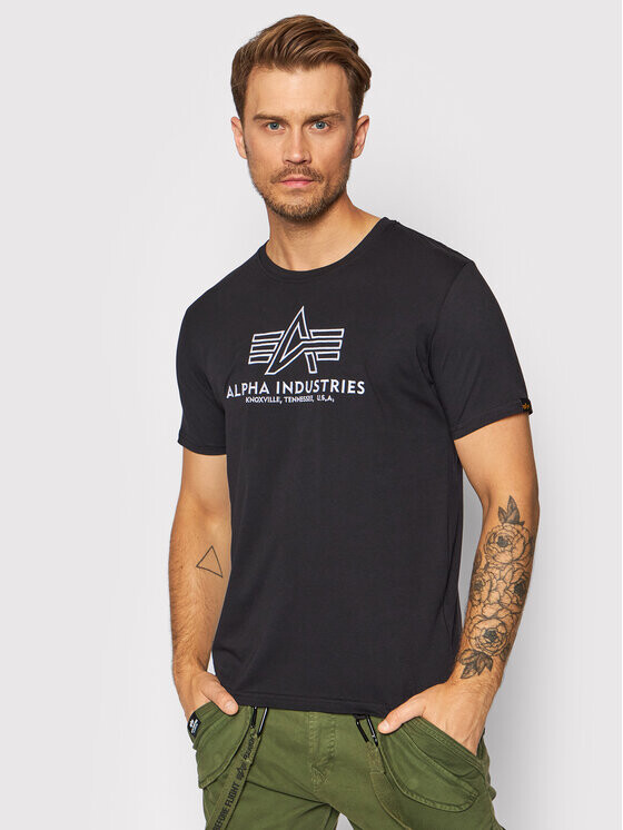 

Футболка стандартного кроя Alpha Industries, черный