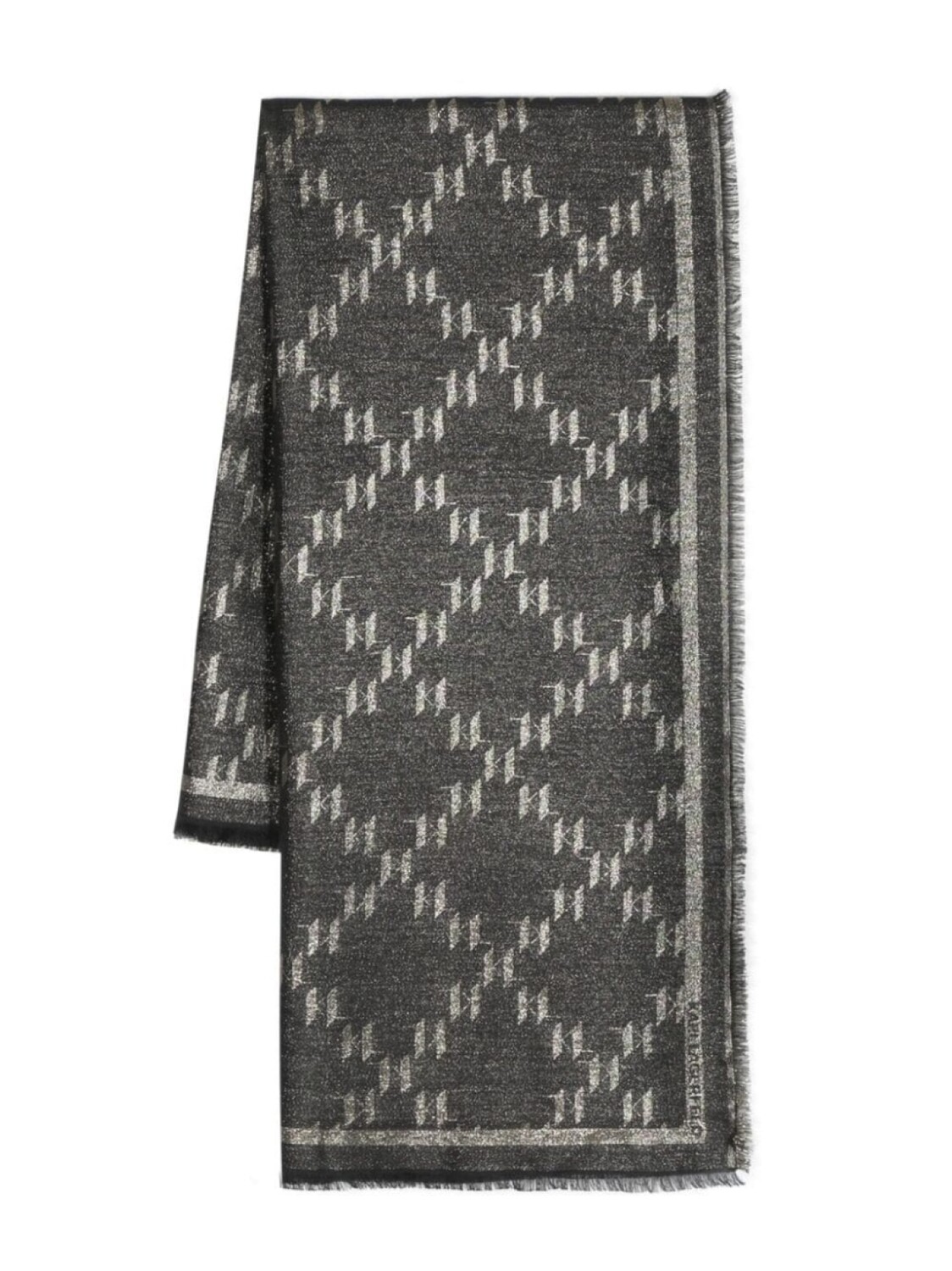 

Karl Lagerfeld жаккардовый платок K/Monogram, черный