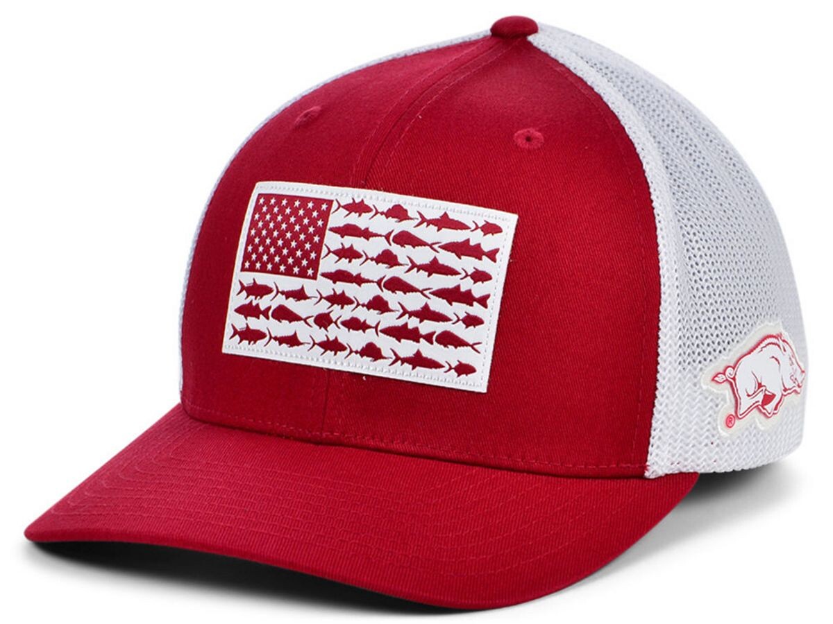 

Кепка эластичного кроя с флагом Arkansas Razorbacks PFG Fish Columbia