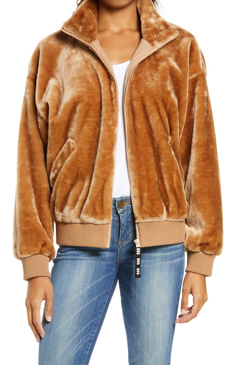 

Флисовая куртка с воротником-стойкой Laken UGG