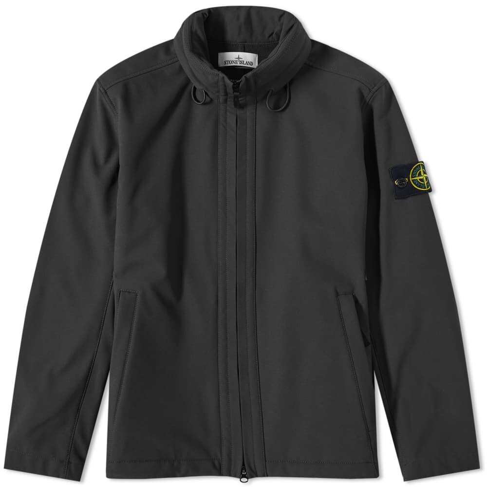 

Водонепроницаемая куртка из эластичной парусины Stone Island, черный