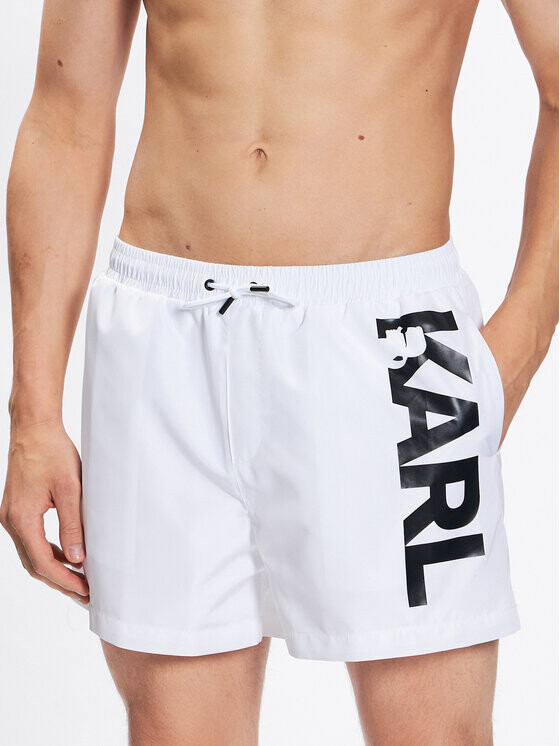 

Шорты для плавания regular fit Karl Lagerfeld, белый