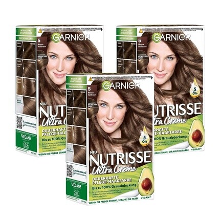 

Стойкая краска для волос Garnier Nutrisse с питательными фруктовыми маслами 050 Мокко Светло-коричневый 1 Stück