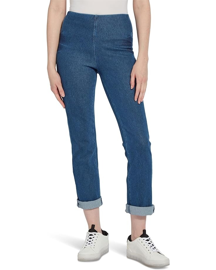 

Джинсы Lysse Rolled-Cuff Boyfriend Denim, цвет Mid Wash
