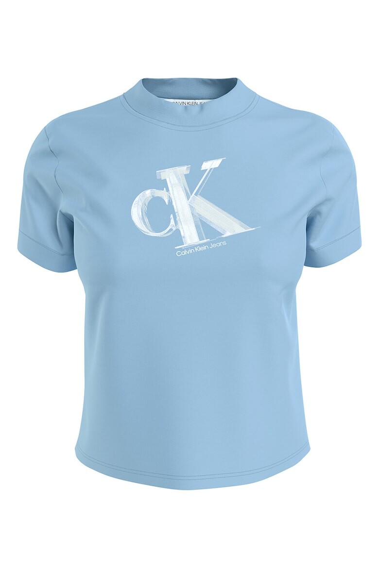 

Короткая футболка с логотипом Calvin Klein Jeans, синий