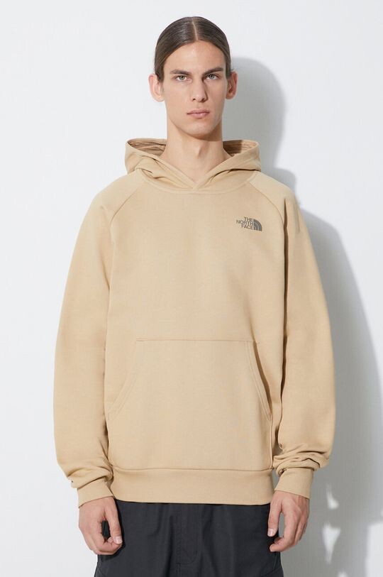 

Хлопковая толстовка Raglan Redbox The North Face, бежевый