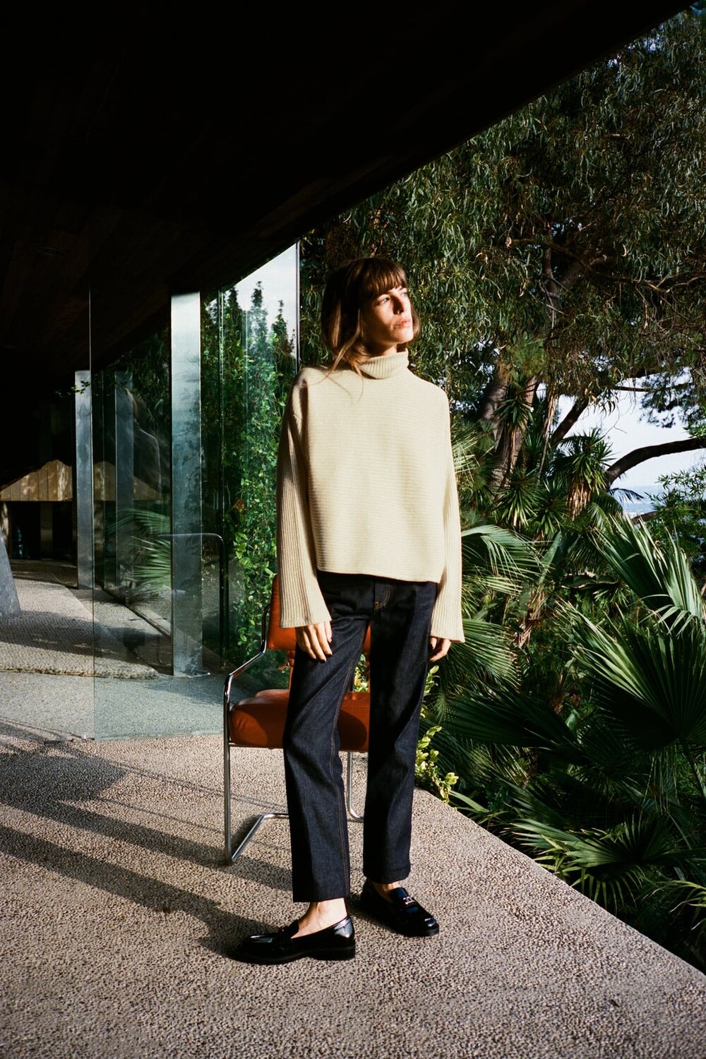 

Блестящий свитер в рубчик ZARA, золотой, Желтый