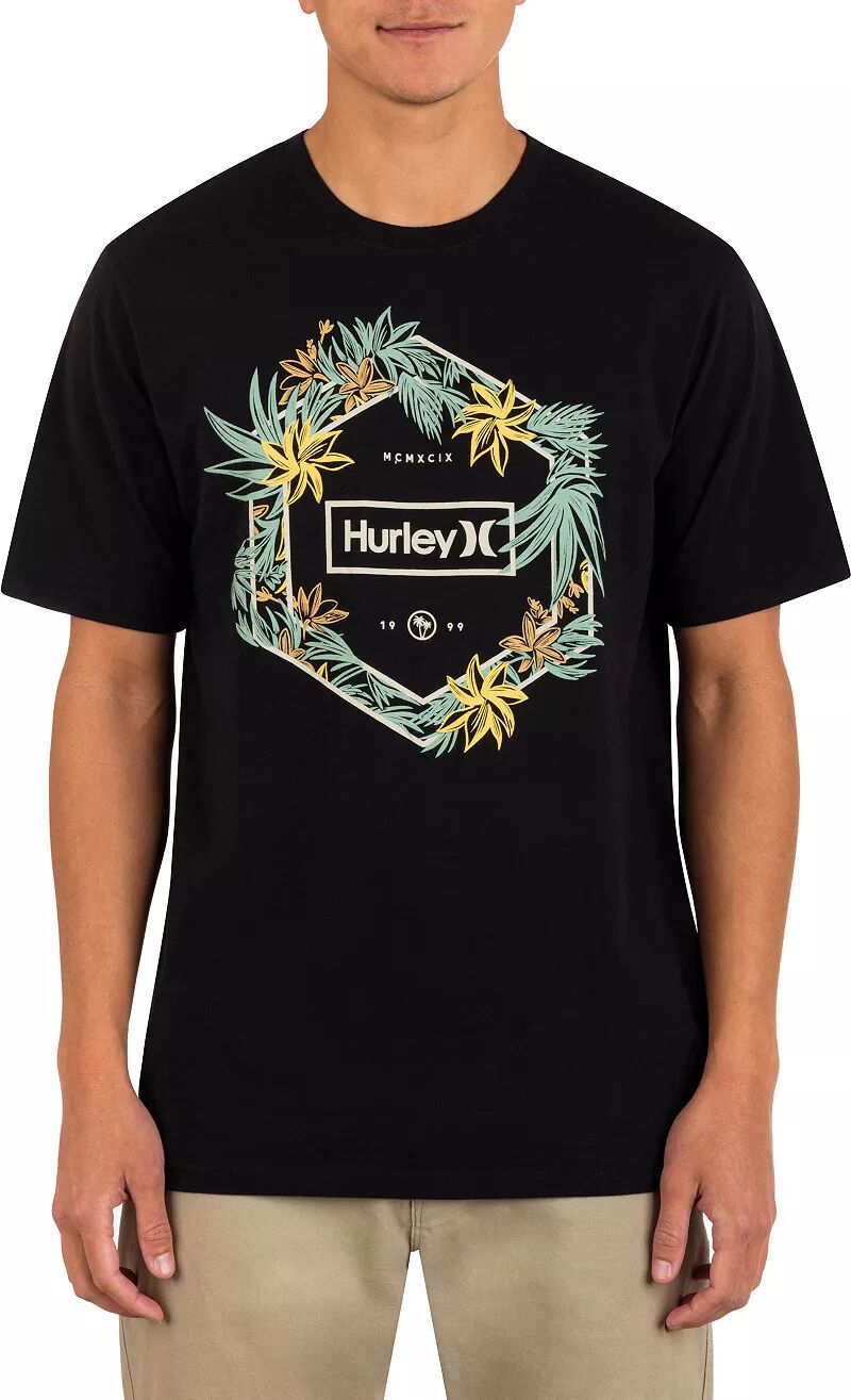 Мужская футболка Hurley Jungler на каждый день, черный