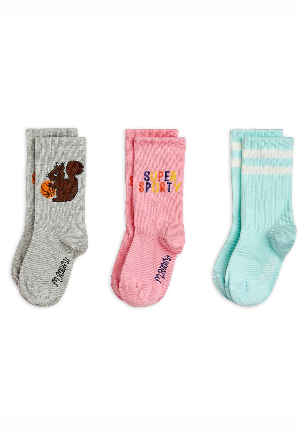 Носки Super Sporty 3 Pack Unisex Mini Rodini, мультиколор