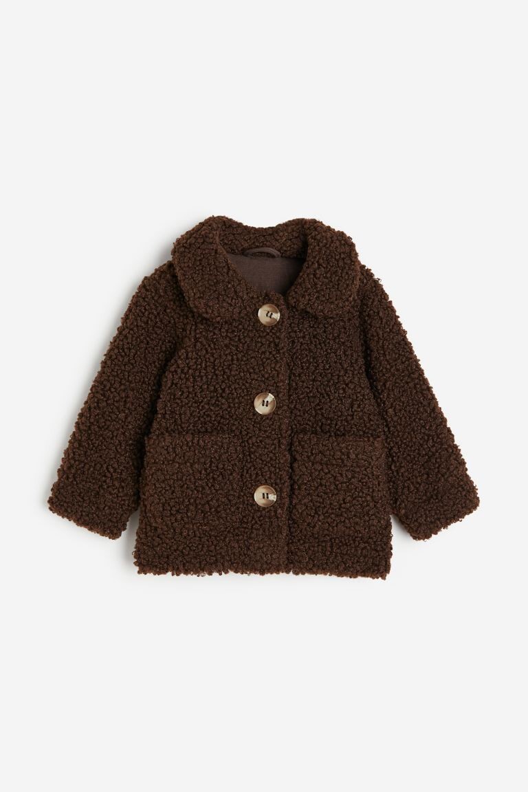 

Плюшевая куртка с воротником H&M