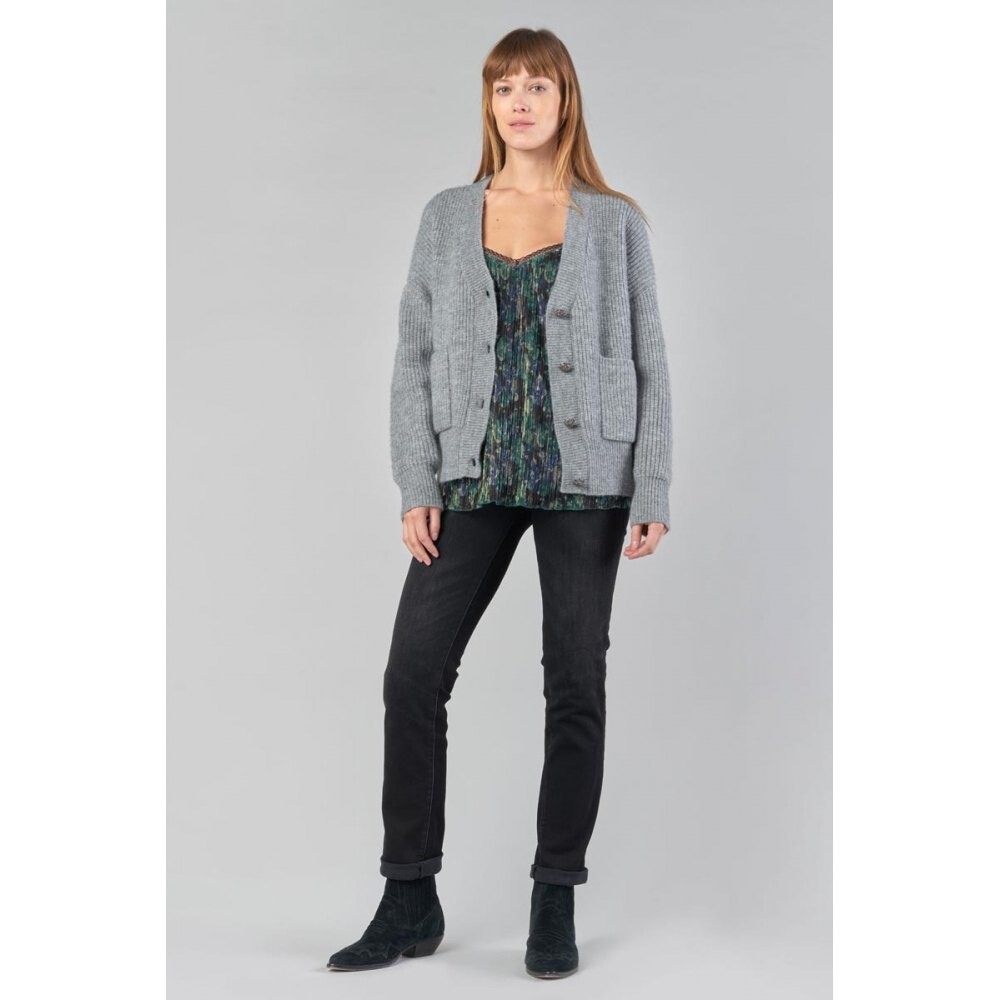 

Свитер Le Temps Des Cerises Huna Round Neck, серый