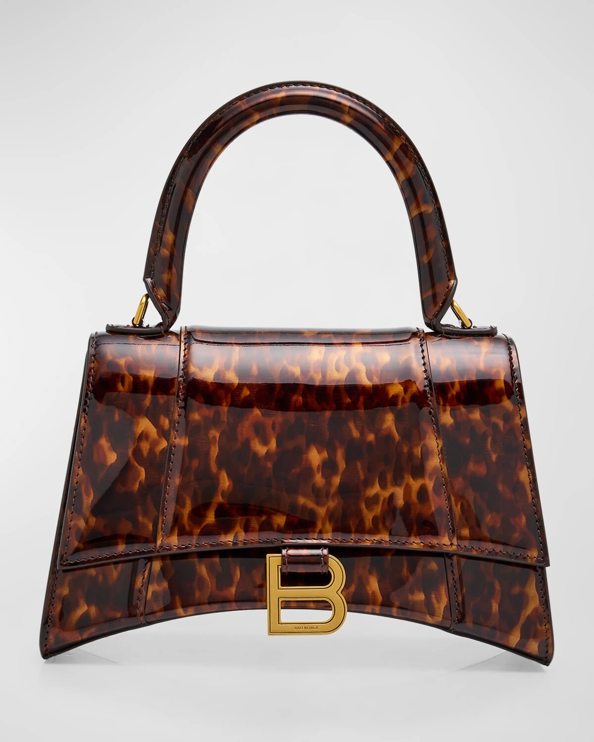 

Маленькая сумка с принтом «Песочные часы» Balenciaga, цвет 2126 Brown