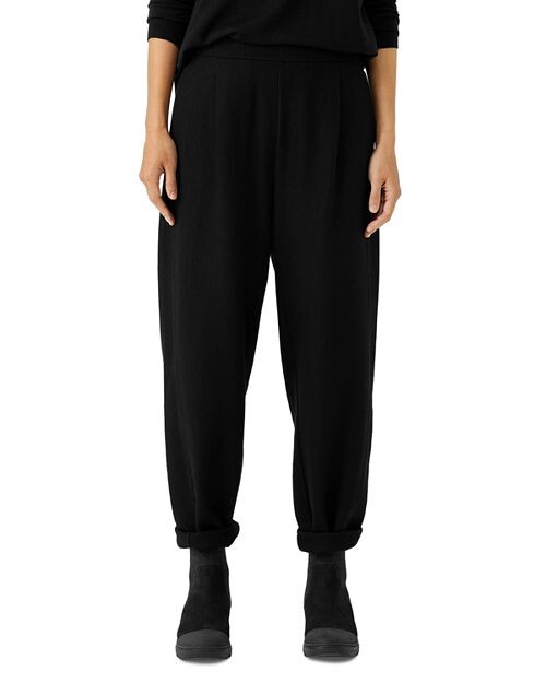 

Шерстяные брюки-фонарики до щиколотки Eileen Fisher, цвет Black