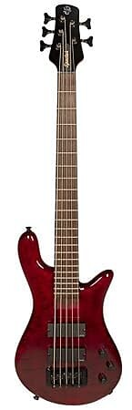 Басс гитара Spector Bantam 5 Short Scale Bass with Bag Black Cherry Gloss цена и фото