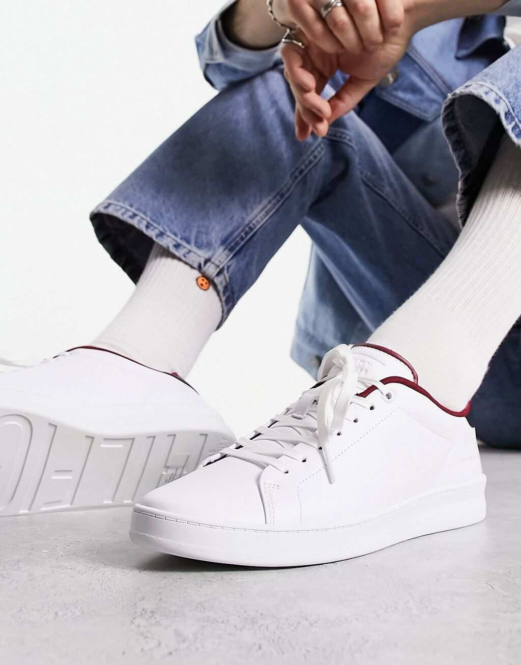 

Белые кожаные кроссовки Tommy Hilfiger