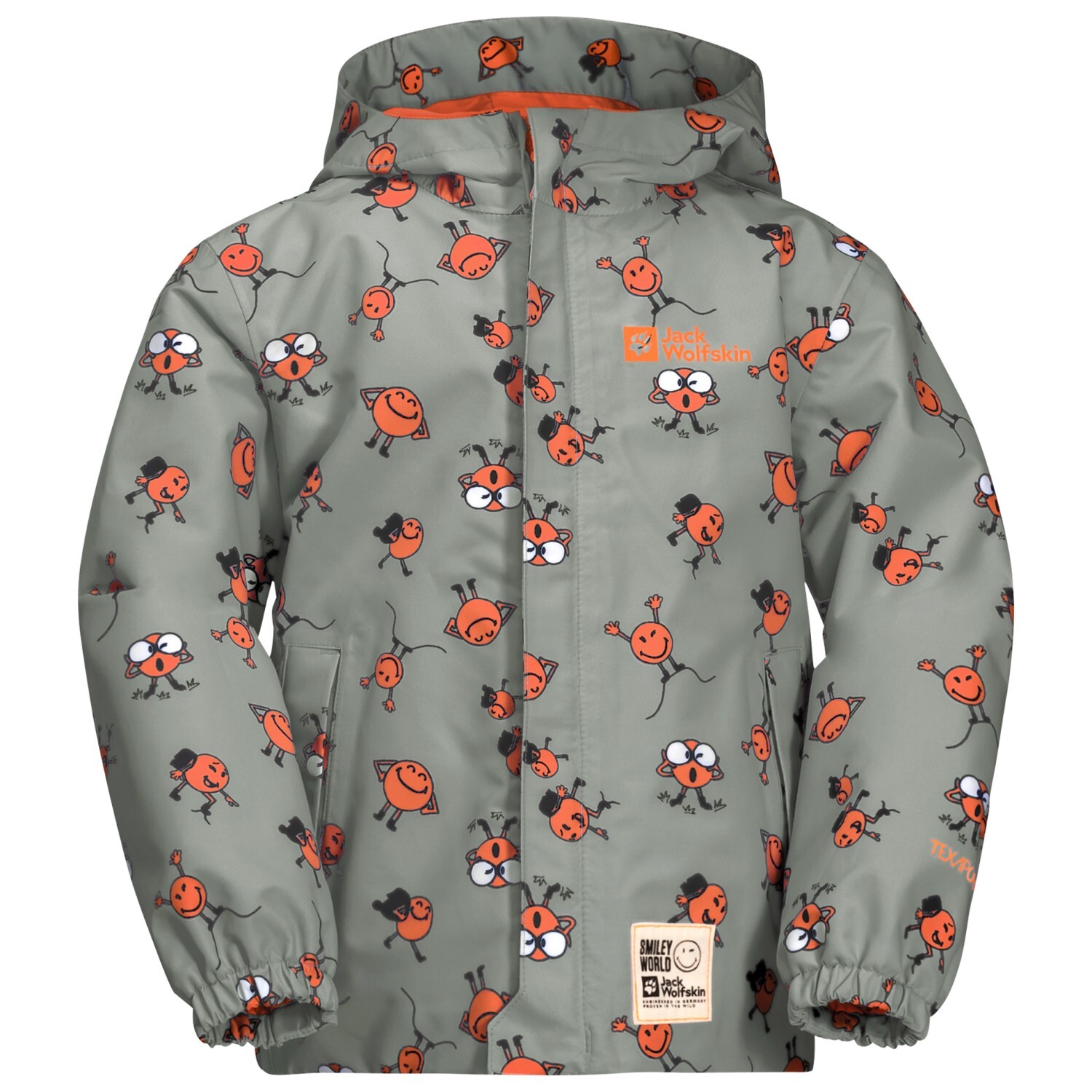 

Дождевик Jack Wolfskin Kid's Smileyworld 2L AOP, цвет Icon Mint Leaf