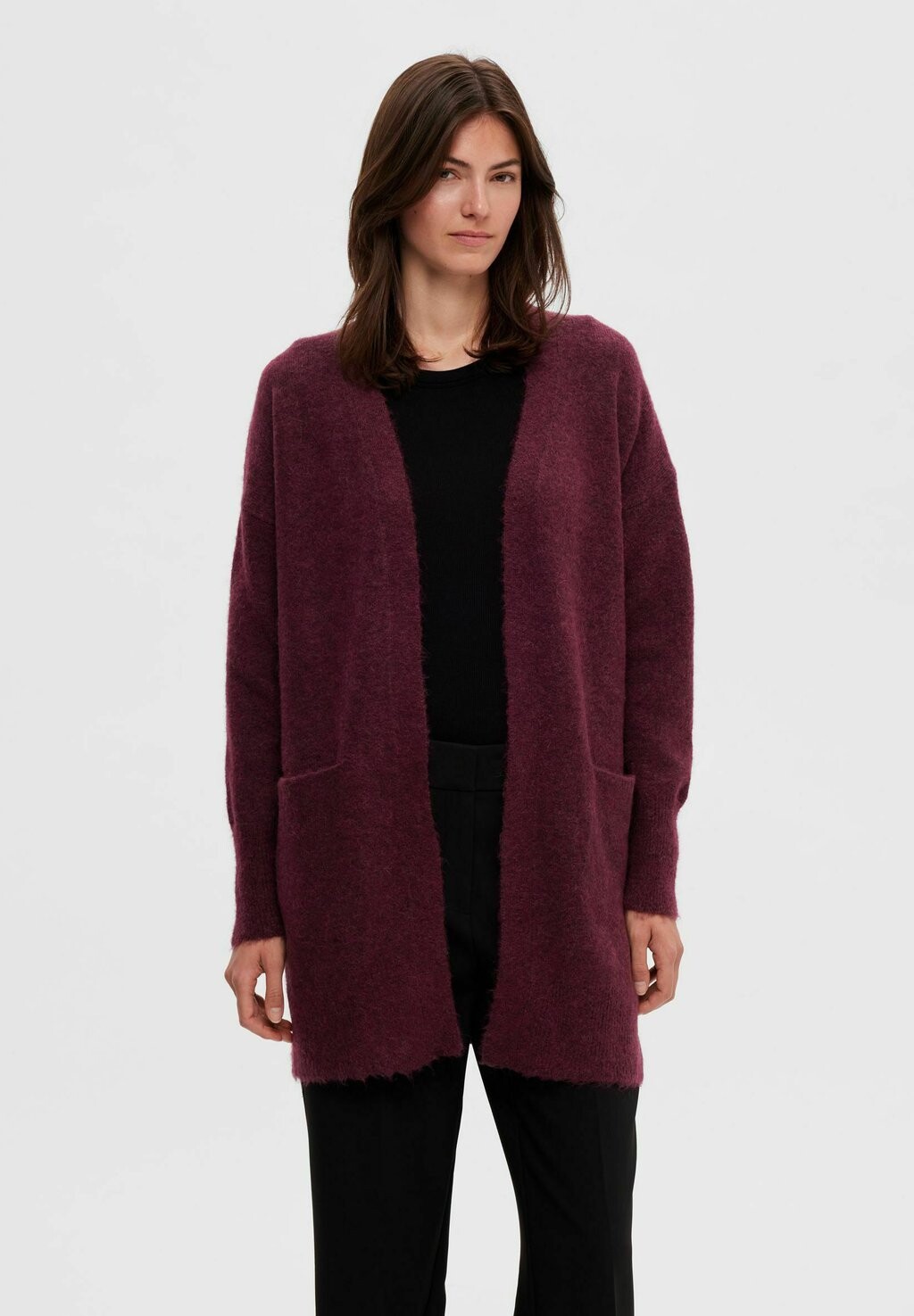 

Кардиган Selected Femme, цвет windsor wine