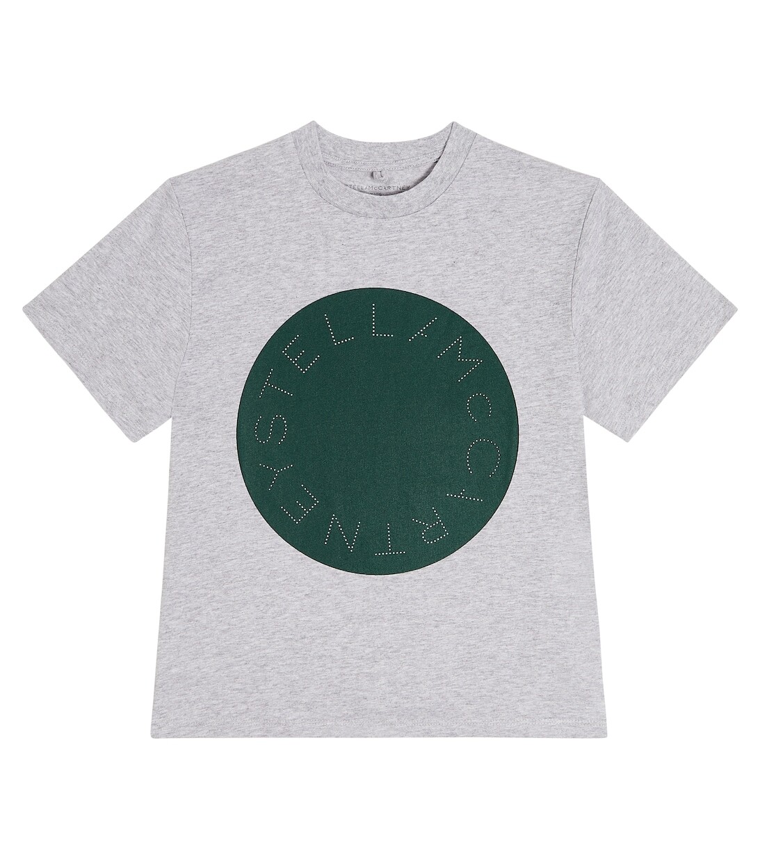 

Хлопковая футболка с принтом Stella McCartney Kids, серый