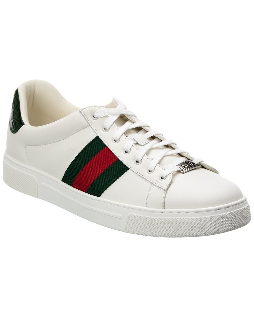 

Кожаные кроссовки Gucci Ace, белый