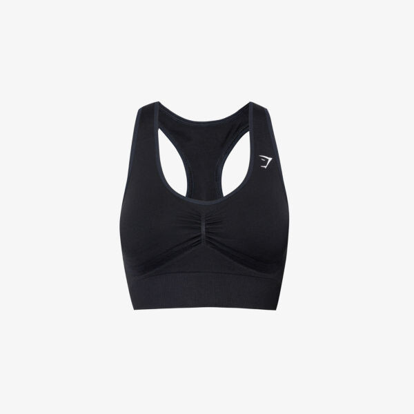 

Спортивный бюстгальтер contour из эластичной ткани Gymshark, черный